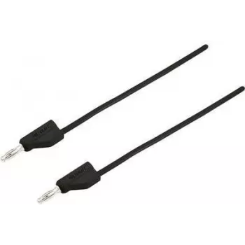 VOLTCRAFT matavimo zondas [4 mm kištukas - 4 mm kištukas] 0,75 m juodas MSB-300 (MSB-300-0,75-SW)