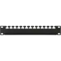 Kabelių valdymo panelė LOGON RAO300BL juoda metalinė 48,3 cm