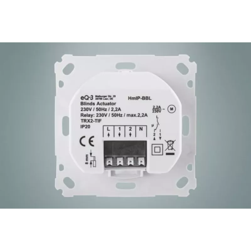 EQ3-AG HmIP-BBL belaidis elektroninis žaliuzių ir roletų valdiklis baltas (151333A0)