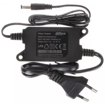 Maitinimo šaltinis DAHUA PFM321D, vidinis, 12 V, įėjimas 100–240 V 50/60 Hz, juodas, 84×41×26 mm