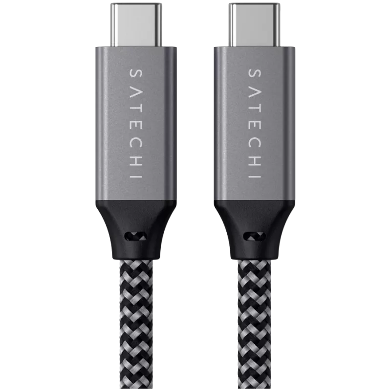 USB kabelis Satechi ST-U4C25M USB4 Gen 3x2 0,25 m juodai pilkas
