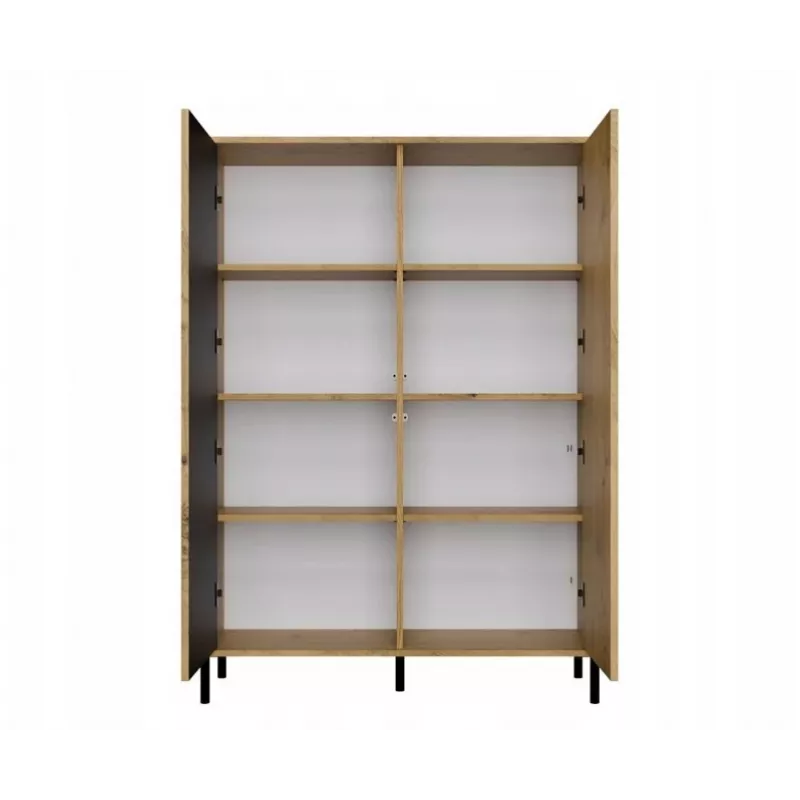 KAMARO 2DD plonas/GŁ ąžuolas ARTISAN DISPLAY CABINET