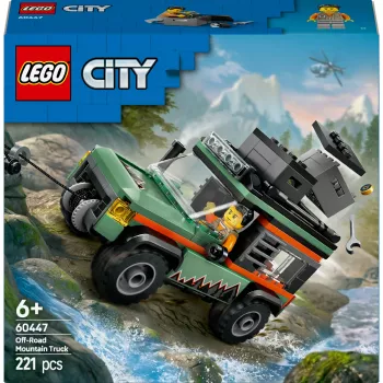 LEGO City visureigis 4x4 statybos rinkinys 60447 — 221 detalė, 1 minifigūrėlė, nuo 6 metų