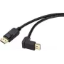 Renkforce DisplayPort jungiamasis kabelis 0,50 m SP-9163724, auksuoti kontaktai, juodas [1x DisplayPort kištukas - 1x DisplayPort kištukas]