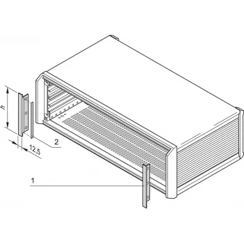 SCHROFF šoninė dangtelio plokštė PROPAC/PRO – stovo aksesuaras (24576117)