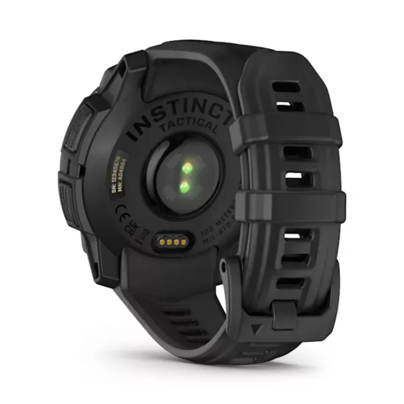 Išmanusis laikrodis GARMIN Instinct 3 45mm Solar Tactical Edition Black — 45 mm, saulės įkrovimas, GPS, širdies ritmo matuoklis