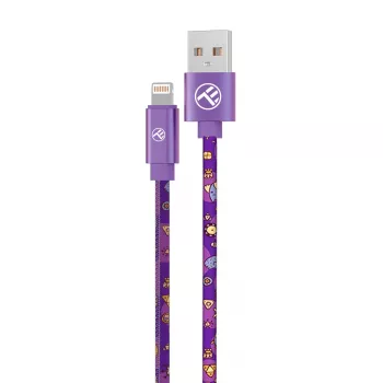 USB į Lightning laidas Tellur TLL155601 1 m, 3A, violetinis