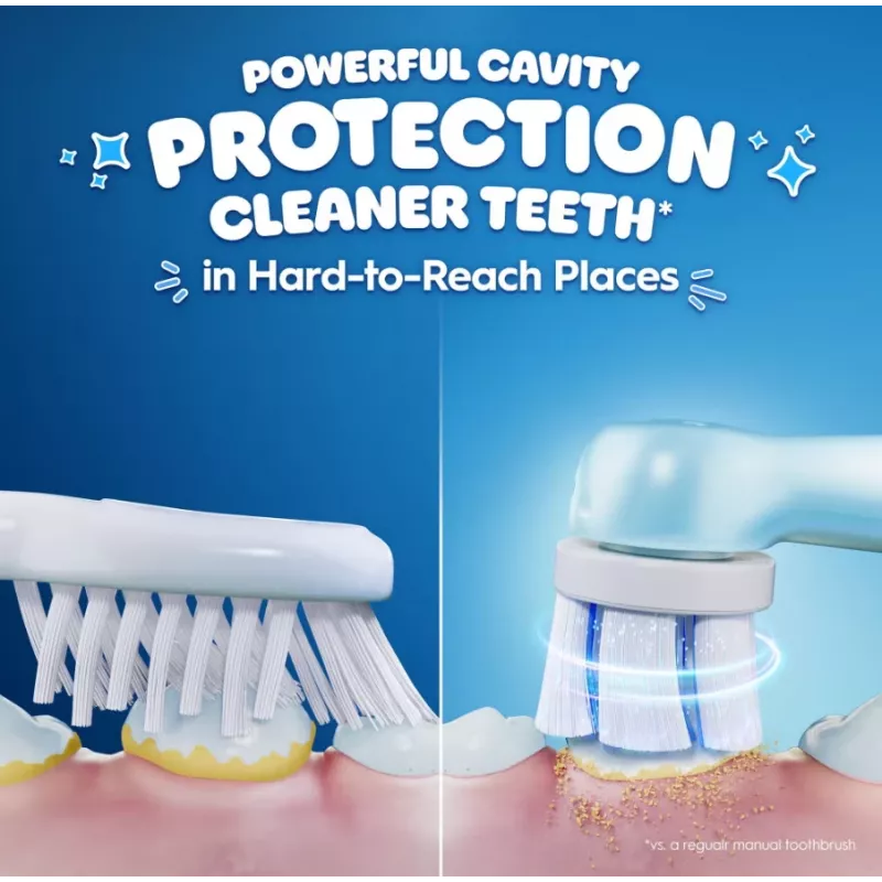 Oral-B iO Kids Disney Stitch elektrinis dantų šepetėlis su kelioniniu dėklu, 6+ metams, įkraunamas, 1 antgalis, 3 režimai