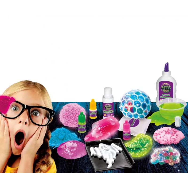 Mokslinis rinkinys Liscianigiochi Crazy Science Slime in the dark 304-PL89239 – švytintis gleivinis eksperimentų rinkinys