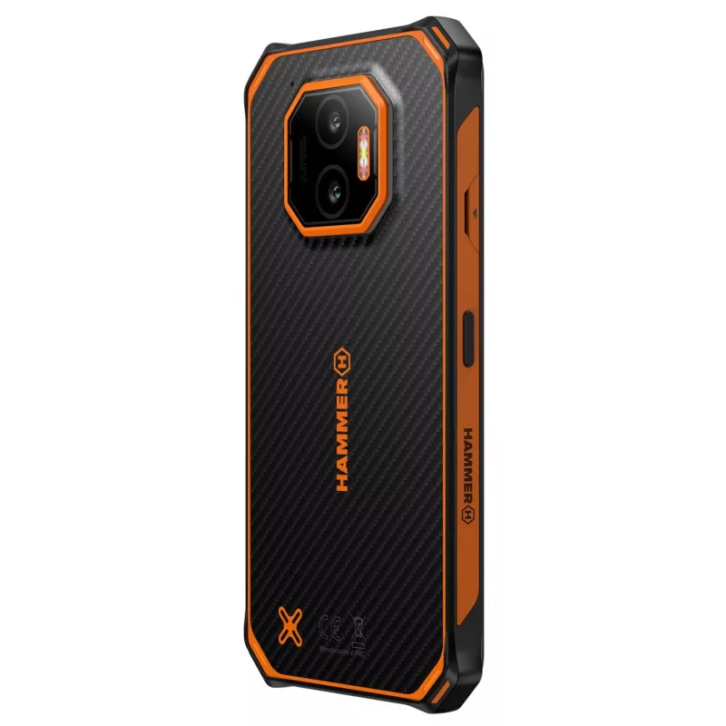 Išmanusis telefonas HAMMER Energy X2 – Android 15, MediaTek Helio G81, 6,1 colio 1560×720 IPS, 6 GB RAM, 128 GB, Dual SIM, 4G, 50 MP, 5000 mAh, IP68