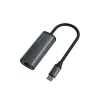 SAVIO Adapter USB-C 3.1 Gen.1 (vyriškas) į RJ-45 Gigabit Ethernet (moteriškas), 1000 Mbps, AK-56, pilka