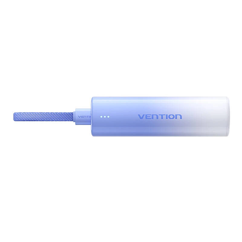 Nešiojamas powerbank Vention FHWL0 5000 mAh, mėlynas, 1x USB Type-C, LED indikatoriai