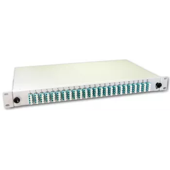 Lightwin LWL Splice Box, 96 Skaidulų, 24x QLC Daugiamodis, 50/125µm OM3 Pigtail Splice Box (SPBOX 96G50 OM3 QLC)