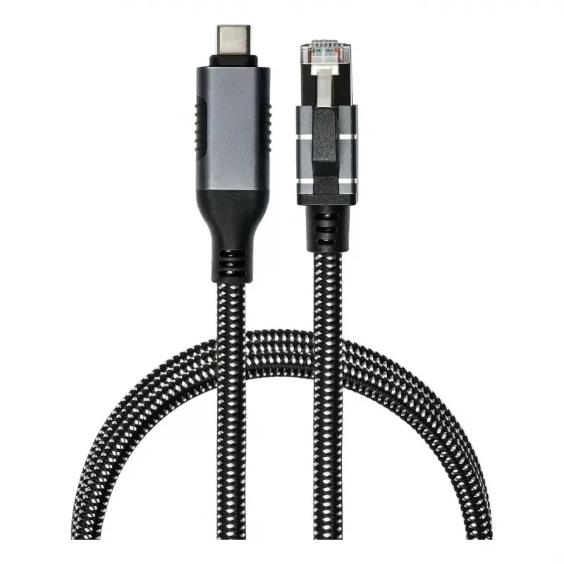 Good Connections Ethernet kabelis USB-C RJ45, antracito spalvos, 2,0 m