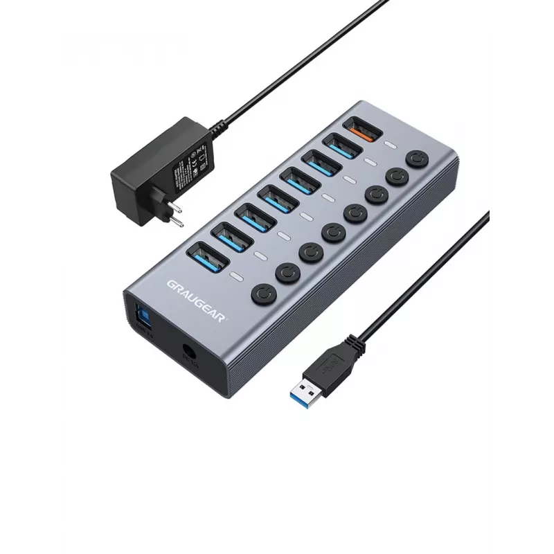 USB šakotuvas GRAUGEAR G-HUB71-A