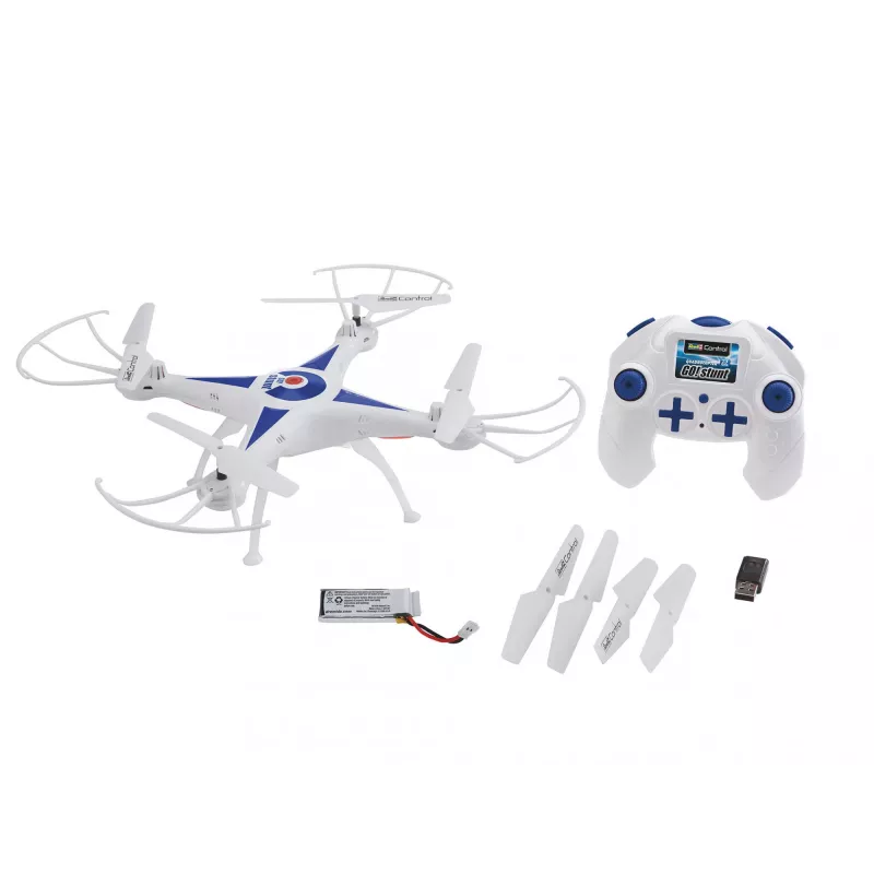 Revell GO STUNT 4 rotorių kvadrokopteris 380 mAh mėlynas, baltas