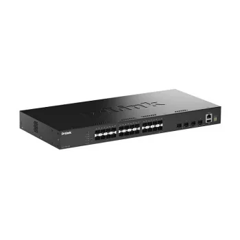 D-Link 28 prievadų Gigabit SFP rietuvės išmanusis valdomas jungiklis su 4 x 10G SFP+ prievadais
