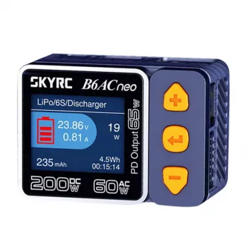 Įkroviklis akumuliatoriams SkyRC B6AC Neo 10A AC/DC LiPo Li-Ion LiFePO4