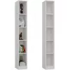 Vientisa knygų lentyna REGAŁ R25 25 cm balta