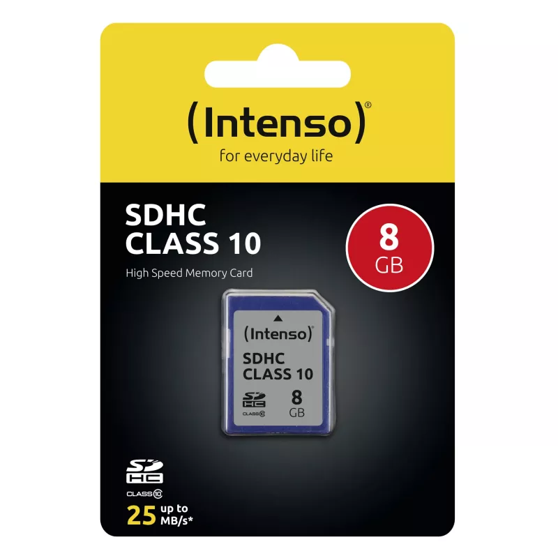 INTENSO atminties kortelė SDHC 8GB, klasė 10 (3411460)