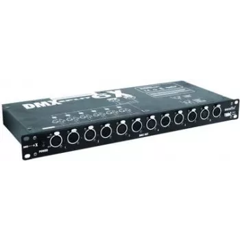 EUROLITE Split 6X DMX skirstytuvas 6 kanalų 48,30 cm 19 inch stovo montavimui