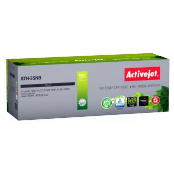 BIO Activejet ATH-35NB kasetė HP, Canon spausdintuvams, HP 35A CB435A, Canon CRG-712 pakaitalas; Supreme; 1800 puslapių; juoda. ECO kasetė