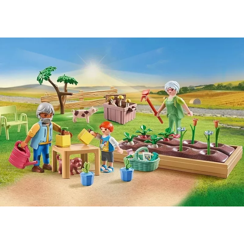 Playmobil 71443 Country: Daržovių sodas su seneliais