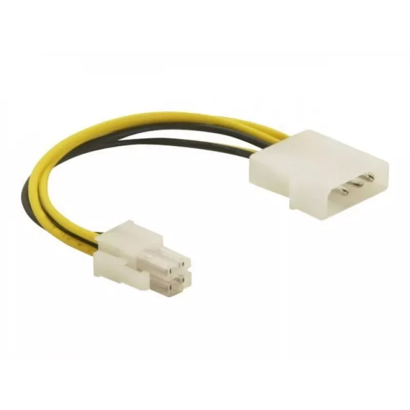 DeLOCK kabelis P4 kištukas į Molex 4 kontaktų kištuką, įvairiaspalvis, 0,13 m