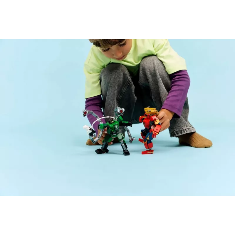 LEGO MARVEL 76338 Mech Kova: Žmogus Voras prieš Daktarą Octopusą