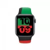 Apple 44mm Black Unity Sport Dirželis S/M Juoda Žalia Raudona
