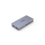 KVM jungiklis Unitek V307A USB HDMI 2 prievadų 4K Ultra HD 3840x2160@60Hz HDCP 2.2, metalinis korpusas, pilka