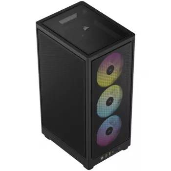Corsair RGB AIRFLOW PC korpusas 2000D juodas Mini-ITX maitinimo šaltinis neįtrauktas SFX