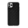 Minkštas apsauginis dėklas Devia Woven2, iPhone 11 Pro Max, austas raštas, juodas