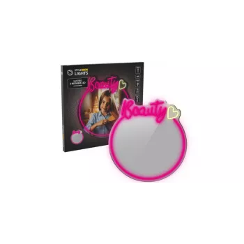 LED neoninis veidrodžio apšvietimas MANTA MASNL130PK Style Neon Lights BEAUTY, rožinis akcentas
