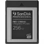 SANDISK Professional PRO-CINEMA 256 GB CFexpress VPG400 Type B atminties kortelė, skaitymas iki 1700 MB/s, rašymas iki 1400 MB/s