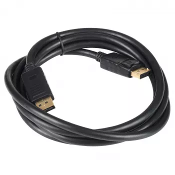 Akyga AK-AV-10 DisplayPort kabelis, kištukas–kištukas, auksuoti kištukai, 1,8 m, juodas