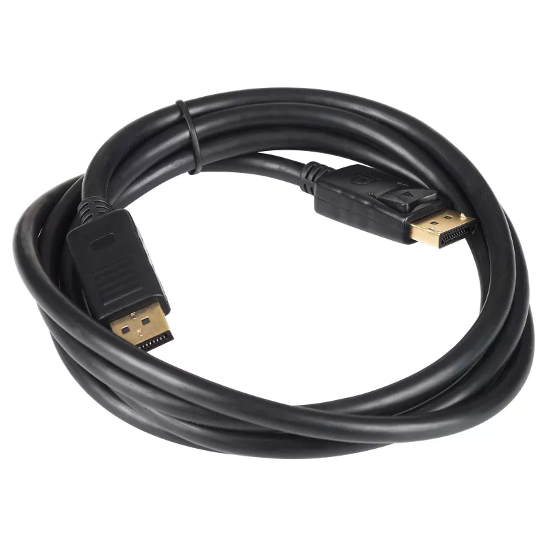 Akyga AK-AV-10 DisplayPort kabelis, kištukas–kištukas, auksuoti kištukai, 1,8 m, juodas