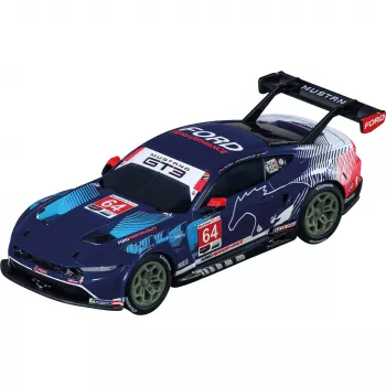 Automobilis CARRERA 50051019 hibridinis Ford Mustang GT3 Nr.64 – įmontuota baterija, rekomenduojamas amžius 12+