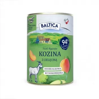 BALTICA regional flavours Ožka su veršiena – šlapias šunų maistas – 400g