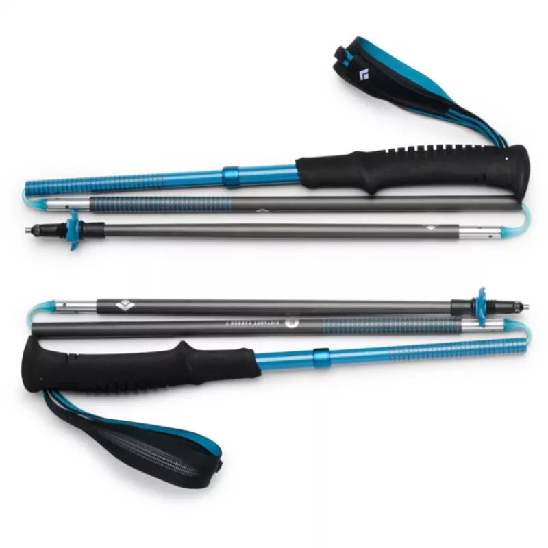 Trekkingo lazdos Distance Carbon Z, Fitness Device antracito/mėlyna, 1 pora, 105 cm