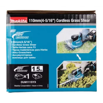 Makita DUM111SYX akumuliatorinis žoliapjovė-pjūklas 27 W Juoda, Mėlyna