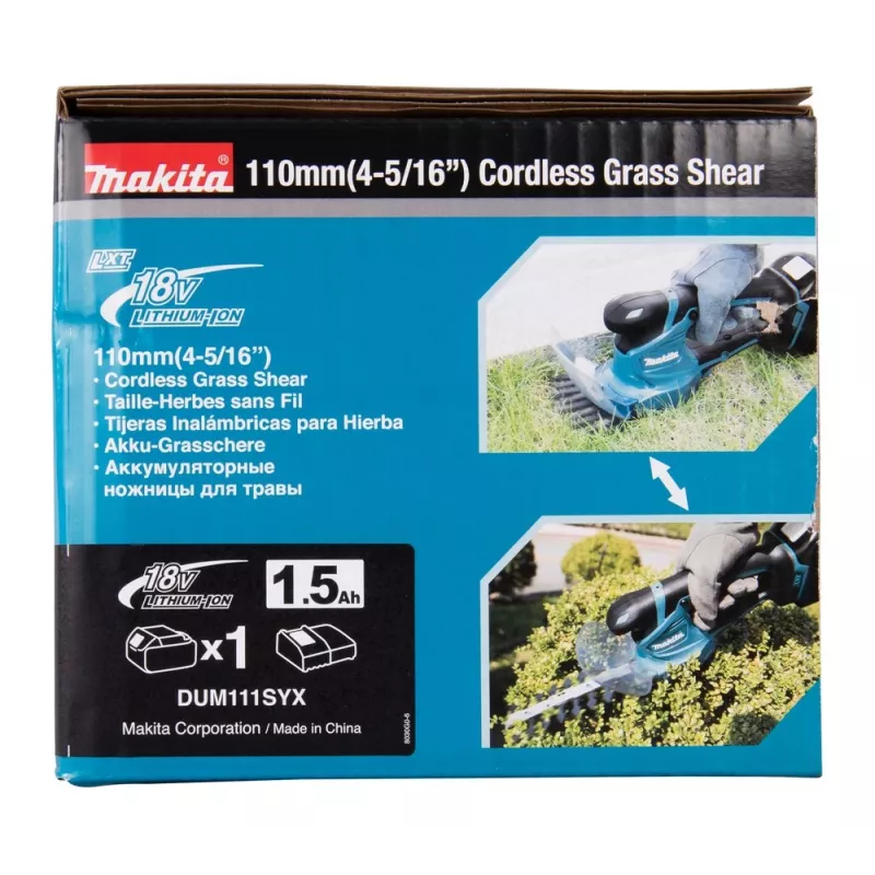 Makita DUM111SYX akumuliatorinis žoliapjovė-pjūklas 27 W Juoda, Mėlyna