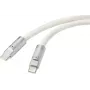 Renkforce USB-C® laidas USB 2.0 USB-C® kištukas, USB-C® kištukas 1,00 m Baltas RF-6056876