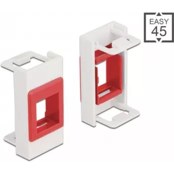 Keystone laikiklis DeLOCK Easy 45 moduliui 22,5 x 45 mm baltas raudonas