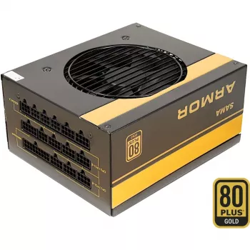 SAMA FTX-850-B ARMOR 850W, juodas kompiuterio maitinimo blokas, 4x PCIe, kabelių valdymas, 850 W