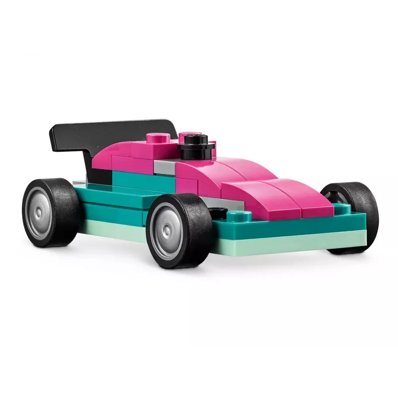 LEGO Classic Creative Vehicles Spalvingų automobilių rinkinys su policijos automobiliu ir 11023 žalia pagrindo plokštė 32x32