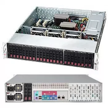 Supermicro SC216 BE1C-R920LPB - Rack - montuojamas į stovą - 2U - patobulinta, išplėsta ATX - SATA/SAS - karštai keičiami diskai - 920 W - juoda