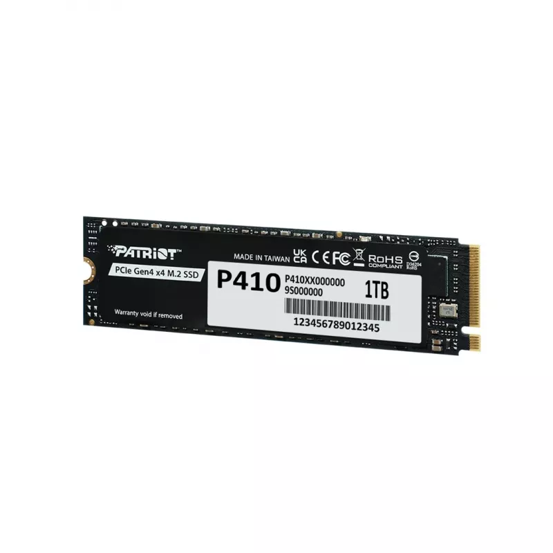 Kietojo disko SSD PATRIOT P410 1 TB M.2 NVMe, 5000 MB/s, 1000 GB