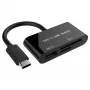 Kortelių skaitytuvas USB-C SDXC / kombinuotas / juodas