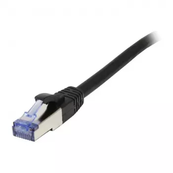 Patch kabelis RJ45 - CAT6A 500MHz - 1,5m - juodas - S-STP (S/FTP) - komponentų testuotas (GHMT sertifikuotas) - A